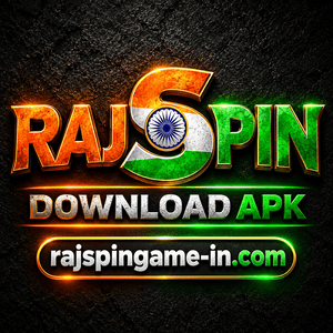 RajSpin Game Download APK logo with login and gaming information